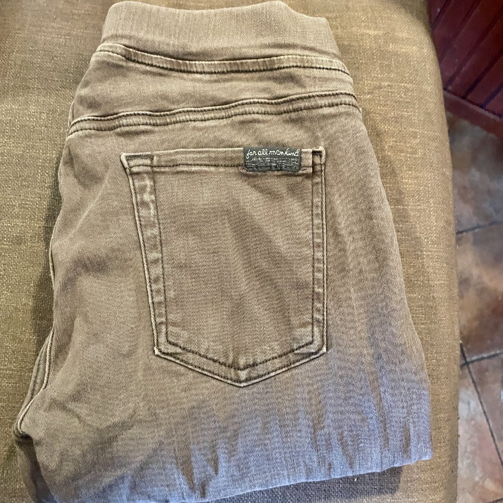 7 For All Mankind Gray Skinny Jean Size S Small Legging Style No Front Pocket